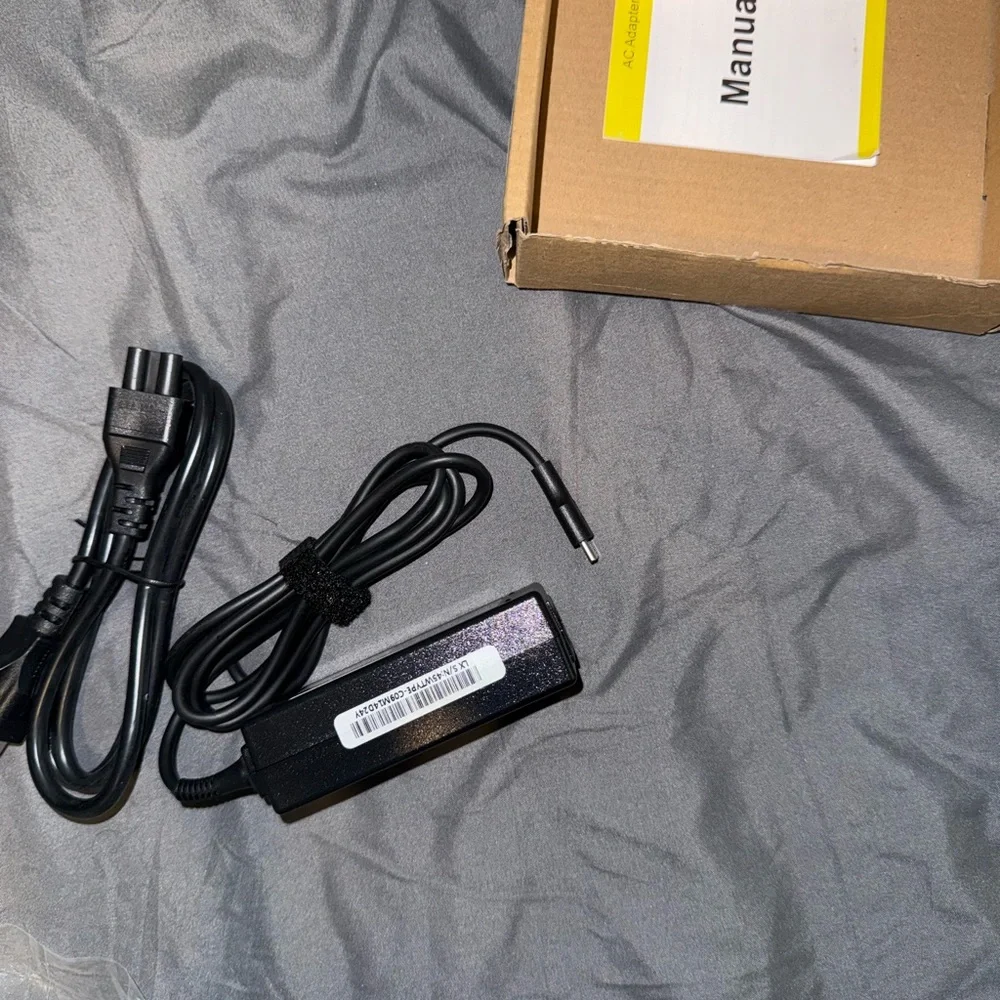 Black Power Adapter with Cable